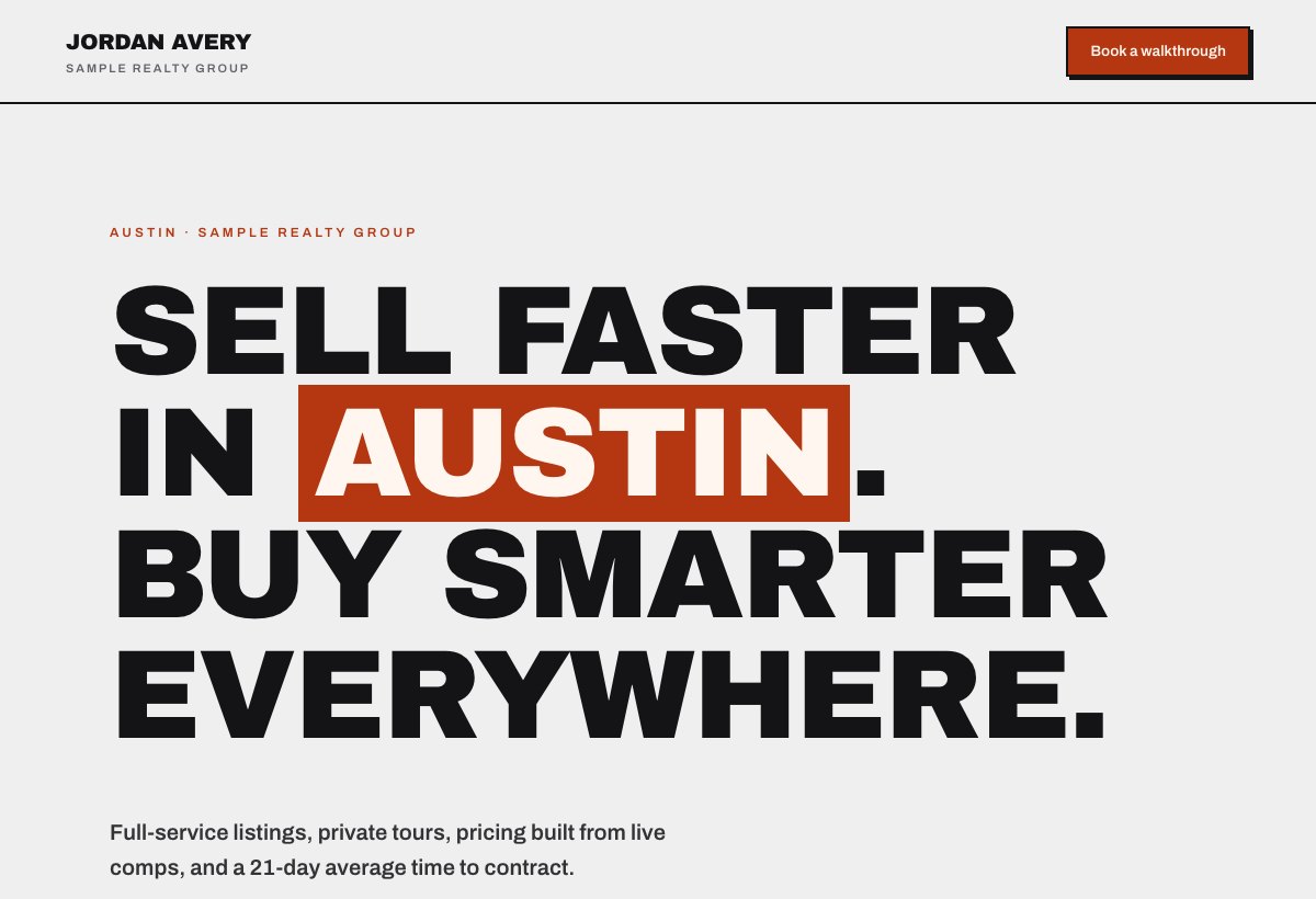 Brutalist example website